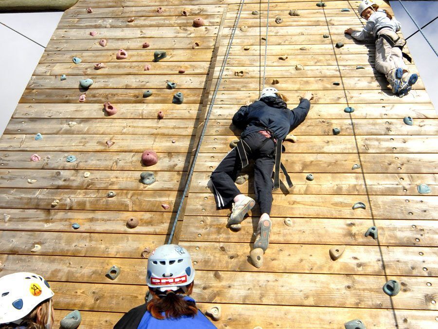High Ropes climbing course at Adventures Wales High Ropes climbing course at Adventures Wales