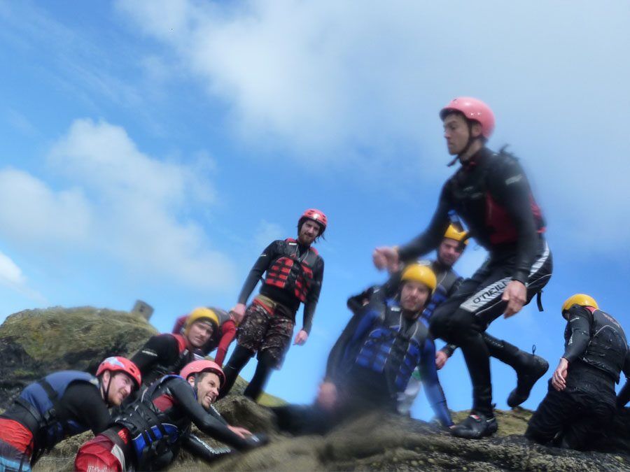 Coasteering at St Davids, Pembrokeshire with Adventures Wales Coasteering at St Davids, Pembrokeshire with Adventures Wales