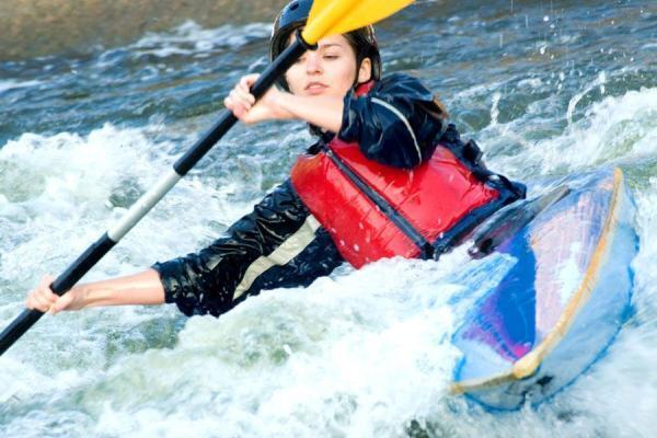 Surf Kayaking at Adventures Wales, Porthcawl